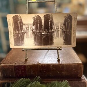 Antique Stereoview Card – Imperial Palace of Peterhof, Russia (1897)